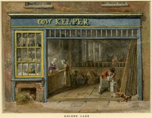 George Sharf, A Cowkeeper's shop