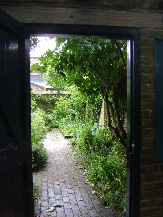 entrance to the herb garden