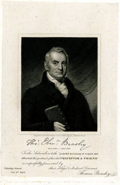 Portrait of Thomas Ebenezer Beasley (Source: British Museum)
